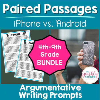 Paired Passage DIFFERENTIATED Bundle - Common Core Aligned - Phones