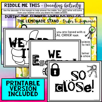 Summer Ready ELA DIGITAL Escape Room - Common Core Aligned - Image 4