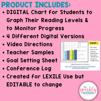 DIGITAL Reading Growth Chart - Editable File - Image 2