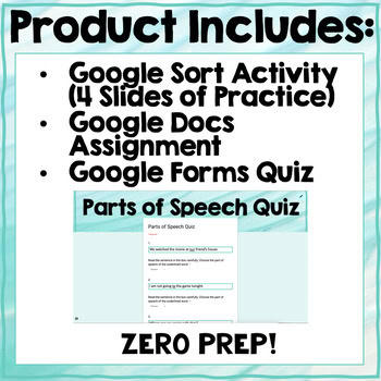 Parts of Speech DIGITAL Activity Set - ZERO Prep - Image 2