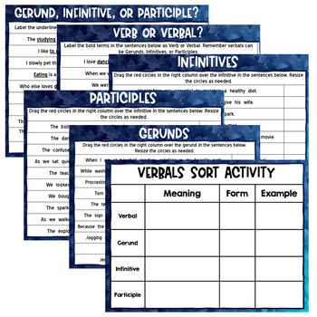 Grammar & Parts of Speech: DIGITAL Verbals Activity Set - ZERO Prep! - Image 3