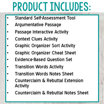 Analyzing Argumentative Writing - Test Prep Packet - Image 2