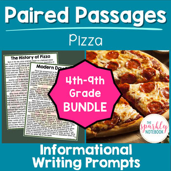 Digital Paired Passages Bundle: Differentiated 4th-9th Reading Level - Pizza