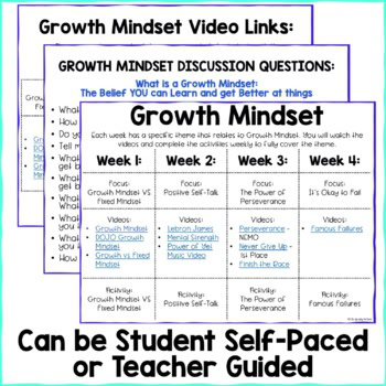 Growth Mindset Activity Bundle - Digital and Printable - Image 4