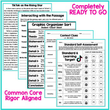 DIGITAL Analyzing Informational Writing - TikTok - DISTANCE LEARNING - Image 3