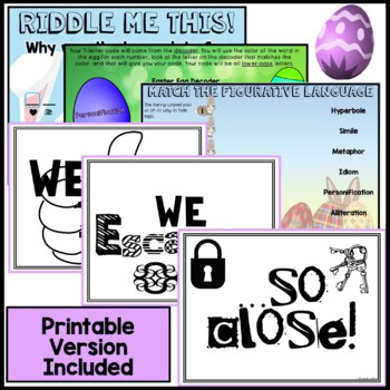 Easter DIGITAL Escape Room - Figurative Language - Image 4
