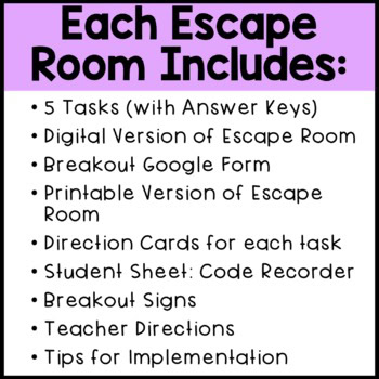 DIGITAL Escape Room BUNDLE: Reading Comprehension - Image 2