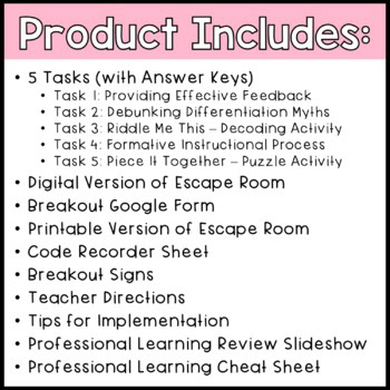 Back to School DIGITAL ESCAPE ROOM - Professional Learning for Teachers - Image 2