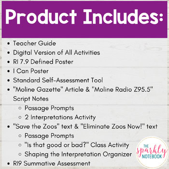 7.RI.9 Analyze & Compare Authors of INFORMATIONAL Nonfiction Text 7th Grade CCSS - Image 2