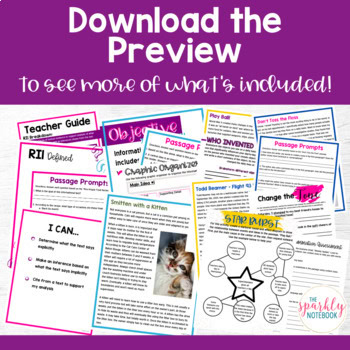 7th Grade BUNDLE: Reading Information & Literature CCSS Assessments & Activities - Image 4