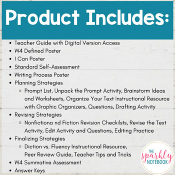 7.W.5 Planning & Revision Strategies Activities & Assessment: 7th Grade Writing - Image 2