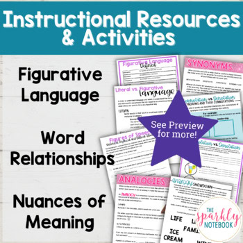 7.L.5 Figurative Language, Word Relationships, Nuances 7th Grade - Image 3