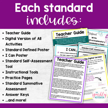 7th Grade BUNDLE: Reading, Writing, Language, Speaking & Listening Activities - Image 2