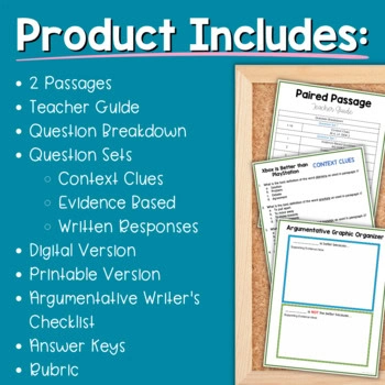 Paired Passages Activities: Argumentative Writing for 4th & 5th Grade - Consoles - Image 2