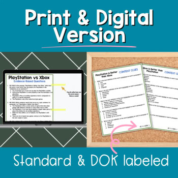 Paired Passages Activities: Argumentative Writing for 4th & 5th Grade - Consoles - Image 3
