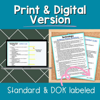 Paired Passages: Argumentative Writing 6th & 7th Grade Technology & Loneliness - Image 3