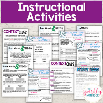 8.L.4 Context Clues, Root Words & Affixes, Reference Materials 8th Grade CCSS - Image 3