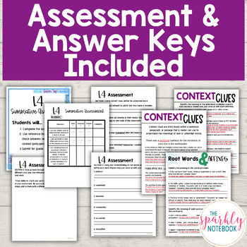 8.L.4 Context Clues, Root Words & Affixes, Reference Materials 8th Grade CCSS - Image 4