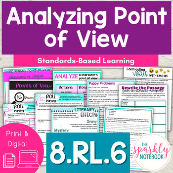 Analyzing Point of View Activities - 8th Grade 8RL6 CCSS