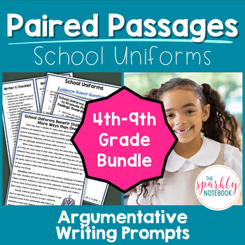 DIGITAL Paired Text Passage - DIFFERENTIATED BUNDLE: School Uniforms