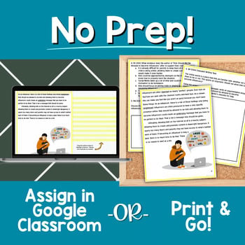DIGITAL Paired Text Passage - DIFFERENTIATED BUNDLE: Kids as Influencers - Image 4