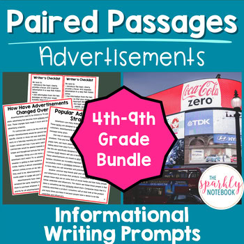 Informational Paired Text Passages - DIFFERENTIATED BUNDLE: Advertisements