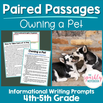 Paired Passages Activities: Informational Writing 4th & 5th Grade ...