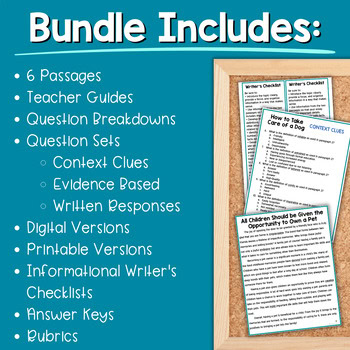 Informational Paired Text Passages DIFFERENTIATED BUNDLE: Owning a Pet - Image 2