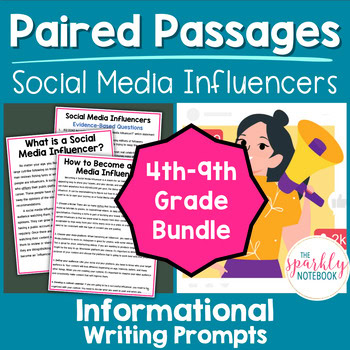 Informational Paired Text Passages DIFFERENTIATED BUNDLE: Influencers