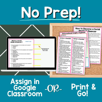 Informational Paired Text Passages DIFFERENTIATED BUNDLE: Influencers - Image 4
