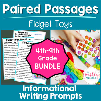 Informational Paired Text Passages DIFFERENTIATED BUNDLE: Fidget Toys at School
