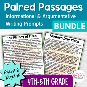 4th-5th Grade Paired Passages BIG BUNDLE: Argumentative & Informational Writing