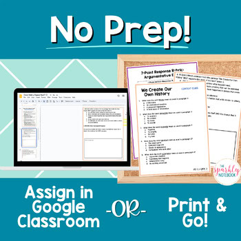 Argumentative Paired Text Passages DIFFERENTIATED Writing BUNDLE: History - Image 4