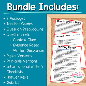 Informational Paired Text Passages DIFFERENTIATED BUNDLE: Writing Fiction - Image 2