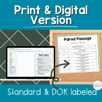 Informational Paired Text Passages DIFFERENTIATED BUNDLE: Plastic Waste - Image 3