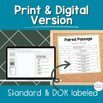 Informational Paired Text Passages DIFFERENTIATED BUNDLE: Saving Money - Image 3