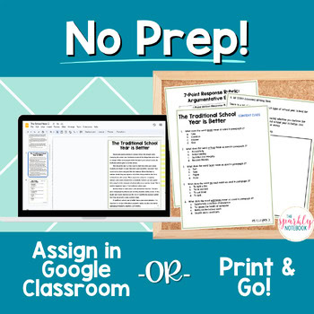 Paired Passages Argumentative Writing Prompts 4th & 5th Grade School Year - Image 4