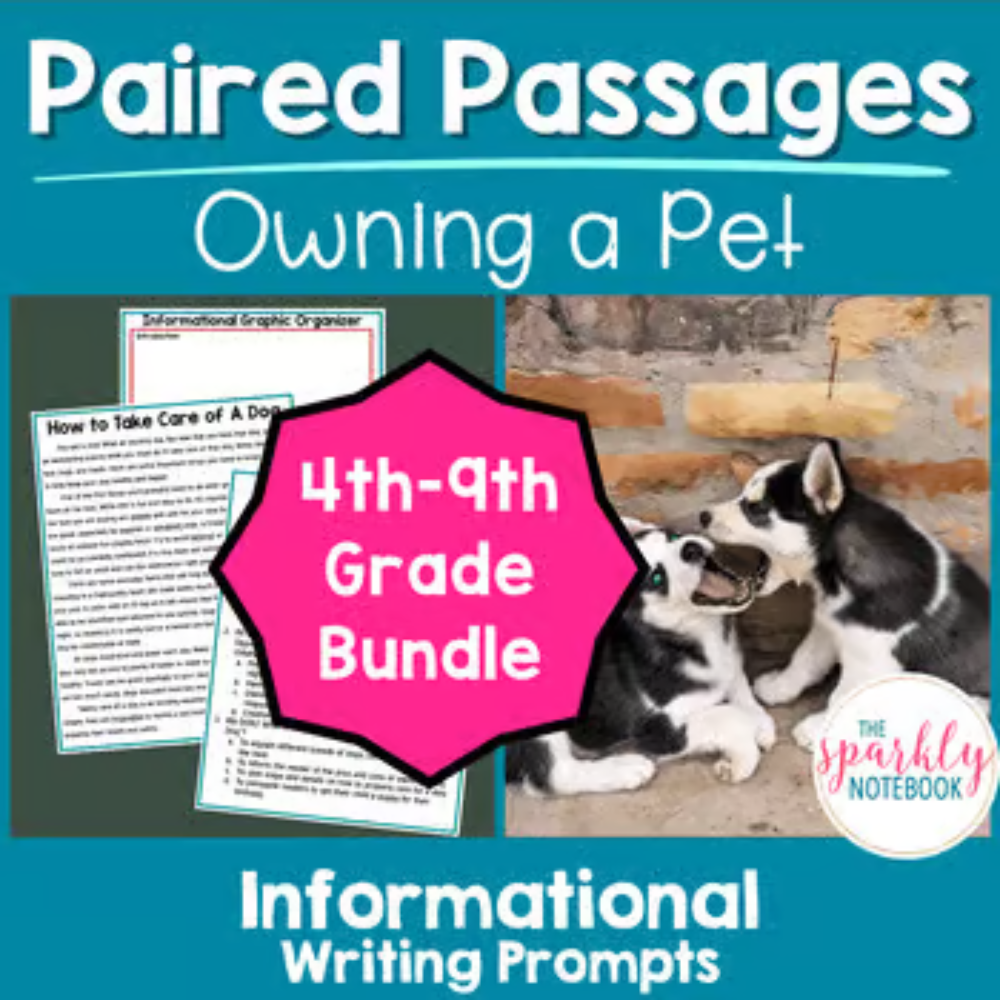 Owning a Pet Paired Passages 4th-9th grade