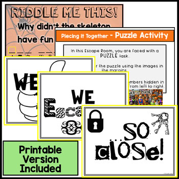Halloween ELA DIGITAL ESCAPE ROOM - Reading Informational - Image 2