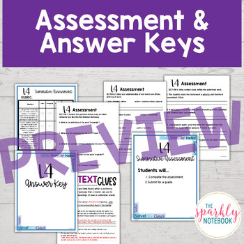 6.L.4: 6th Grade Grammar: Context Clues Root Words & Affixes, Reference Material - Image 4