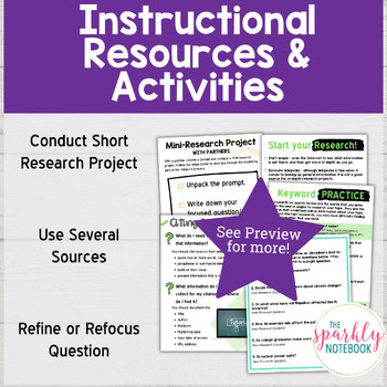 6.W.7: Conduct & Refine Short Research Projects with Several Sources 6th Grade - Image 3