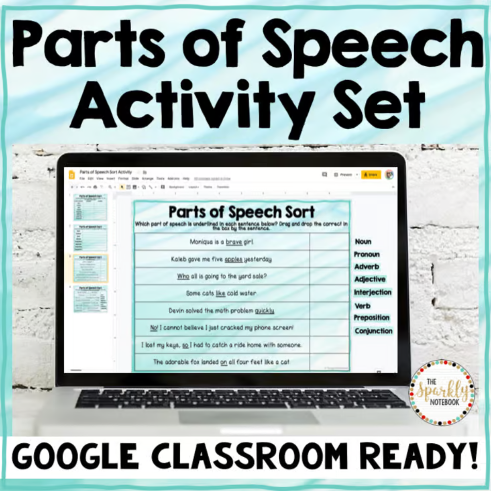 Parts of Speech Activity Set