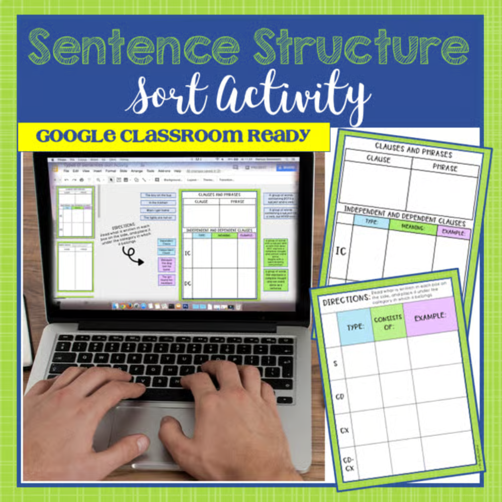 Sentence Structure Digital Sort