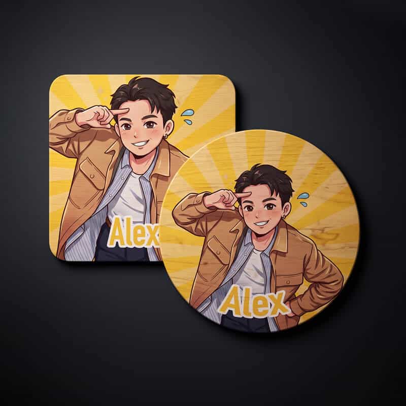 Table Coaster Live Printing Booth
