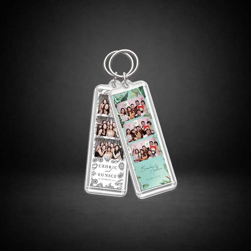 Mini Strip Keychain Live Printing Booth