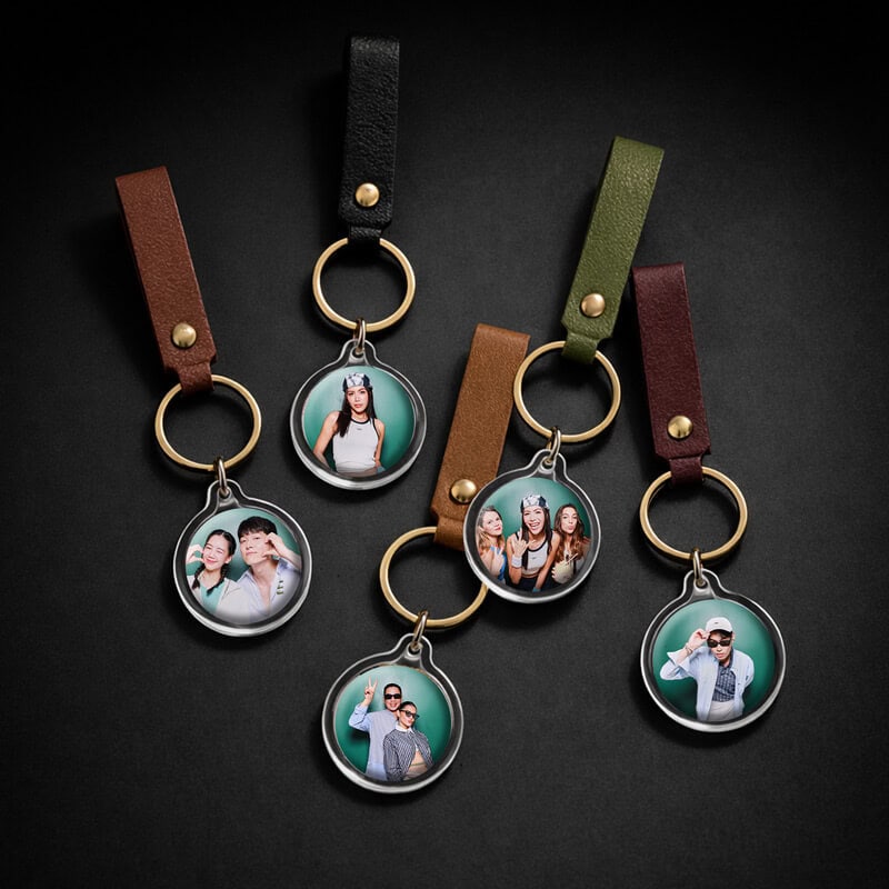Round Keychain Live Printing Booth