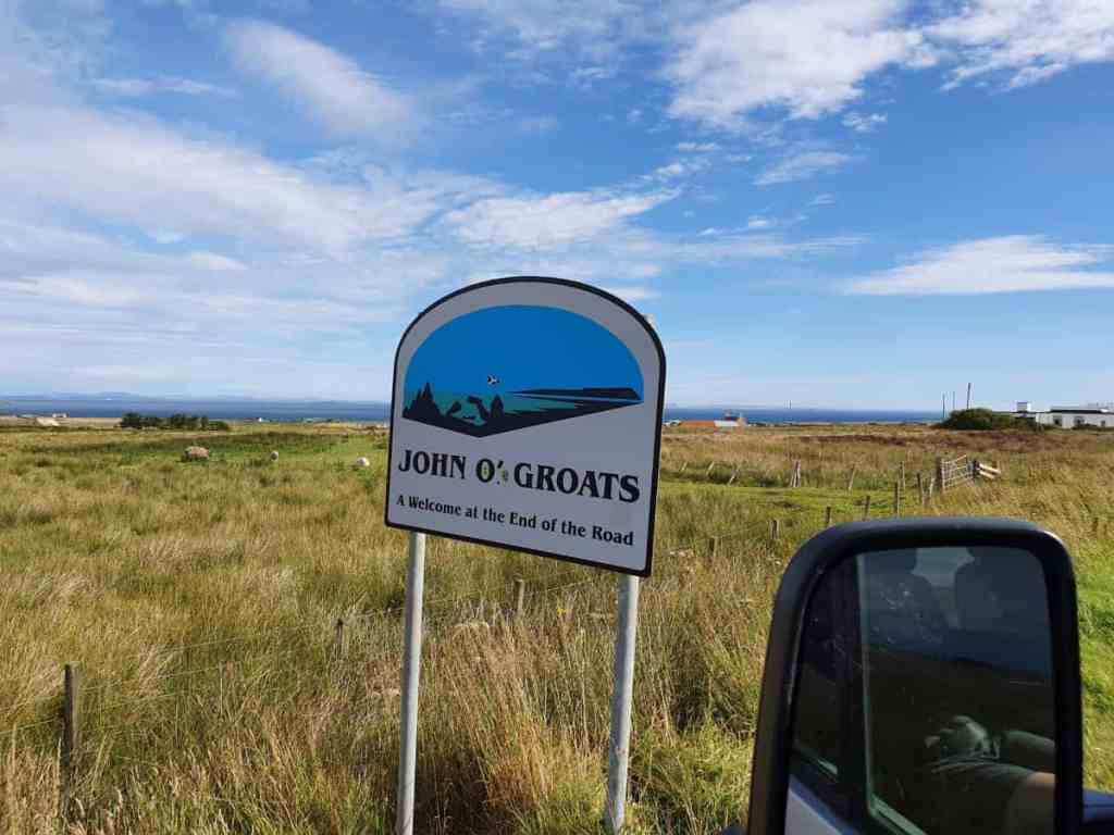 John O' Groats welcome sign.