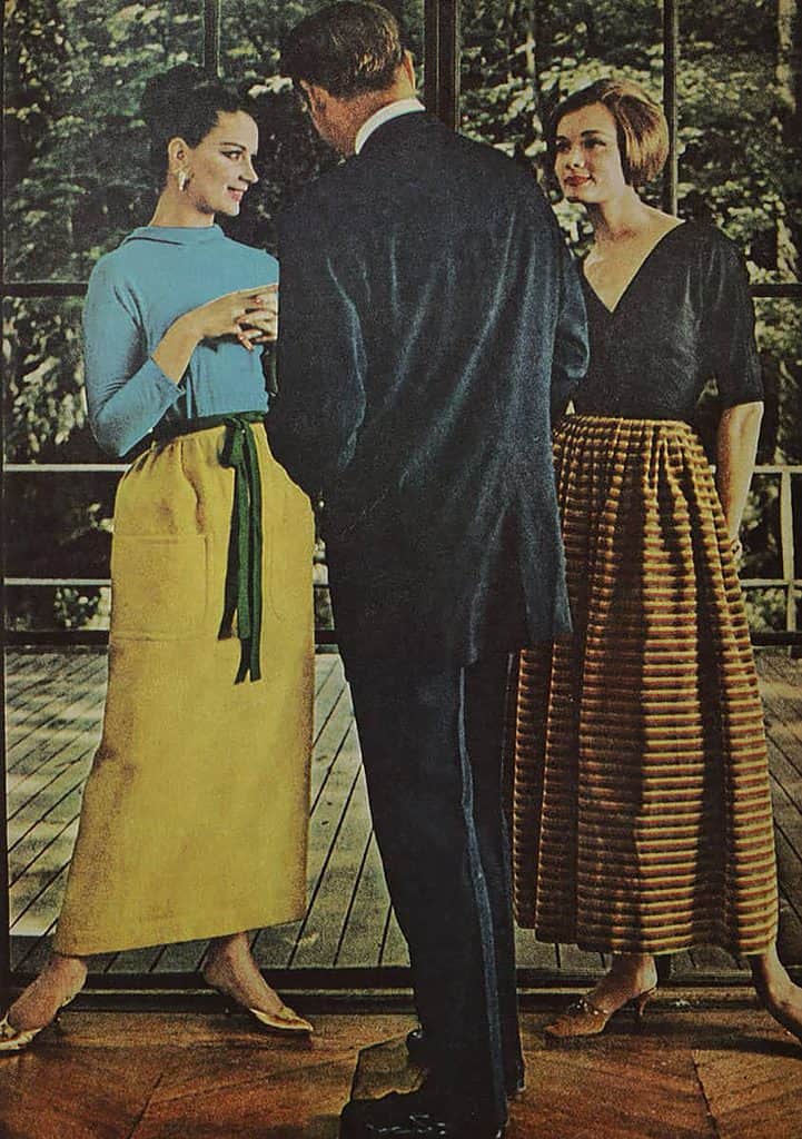Plaid Hostess Dress from the 1960s