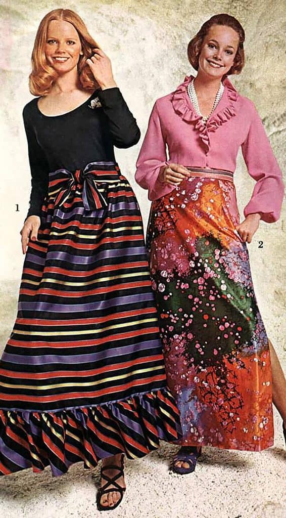 Hostess Dress with Taffeta Skirt