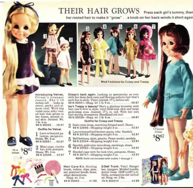 1970s Popular Toys - Velvet Doll
